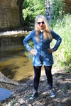 Denim Playsuit River Swim