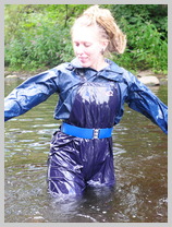 Our water-wench soaks her waterproofs featuring Purity, the artist Our water-wench soaks her waterproofs featuring Purity, the artist