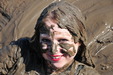 Alternative Industrial Mud view details of set gm-2m23, Felicity wears a typical German Industrial Goth Girl outfit into the mudbanks