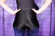 Milky Disco Shorts view details of set gm-2q024, Chastity in spandex drenched in milk!