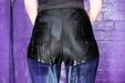 Milky Disco Shorts view details of set gm-2q024, Chastity in spandex drenched in milk!