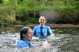 School Uniforms In The River view details of set gm-2w105, Purity and Felicity give each other a uniformed drenching
