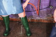 Soaked in a Denim Skirt view details of set gm-2w135, Rosemary hosed down in her denim skirt