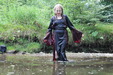 Medieval River Wench view details of set gm-2w148, Felicity takes a dip in her favourite uniform dress