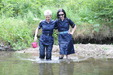 Wet Nurses of 2018 view details of set gm-2w161, Susie and Honeysuckle river-bathing in uniform by the viaduct