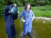 Dungarees in the Shallows view details of set gm-2w37, Chastity's working rig gets a drenching!