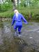 Viaduct Boilersuit Blue view details of set gm-2w41, Modesty gets her blue boilersuit absolutely soaking wet!
