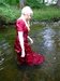 Exploring in Evening Wear view details of set gm-2w45, Modesty's Red Satin River Bath