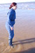 Wendy's Jumpsuit Sea Bath view details of set gm-2w64, Nurse Wendy wears her blue denum jumpsuit and boots into the North Sea