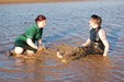 Nurse Wendy's Uniformed Sea Bath view details of set gm-2w66, Wendy and Evelyne having fun in the North Sea