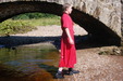 Soaked in Scarlet view details of set gm-2w67, Purity goes for a paddle in a nice red dress
