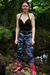 River-dipping No1 view details of set gm-2w80, Chastity drenches herself in combats, wellies, and swimsuit