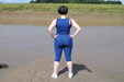 Adidas Catsuit Mudbath view details of set gm-3m011, Rosemnary takes to the mud in a blue Adidas zip front leotard