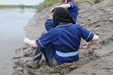Nurses Of The Mudbanks view details of set gm-3m012, Lucia and Honeysuckle take a uniformed mudbath