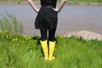Mud Dress and Boots view details of set gm-3m017, Honeysuckle plays in the mud in her go-go boots