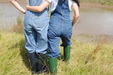 Dungaree Mudslide Time! view details of set gm-3m029, Honeysuckle and Lady Jennifer in denim mudslide fun
