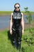 Honeysuckle PVC Mudbath view details of set gm-4m007, Shiny PVC catsuit in the mudbanks!