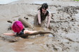 view details of set gm-4m034, Violet Vixen's first ever mudbath, with Maude, in PVC Catsuits!