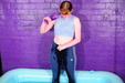Tight Leggings Soaking Wet view details of set gm-4w041, Miss Abigail wears leggings in the pool, and gets visited by the wellie fairy!