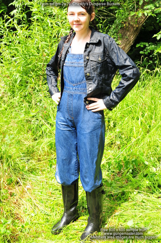 Chastity's Dungaree Buckets - Our gardener gets thoroughly bucketed in ...