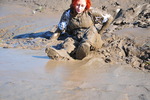 Denim Overalls Mud Bath