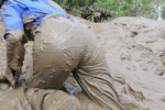 Blue Suit Mud Bath