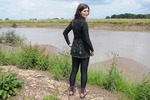Goth Maude Gets Muddy!