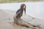 Goth Maude Gets Muddy!