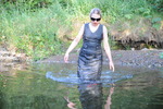 Grey Dress River Bath