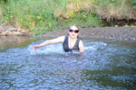 Grey Dress River Bath