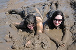 Blue Dress Mud Fun