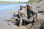 Blue Dress Mud Fun
