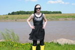 Mud Dress and Boots