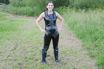 PVC Catsuit Mudbath