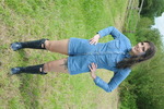 Maude Mud Denim Playsuit