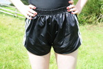Black Shiny Shorts Mudbath