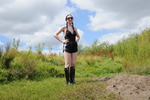 Black Shiny Shorts Mudbath