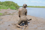Tight Shiny Shorts Mud Maude